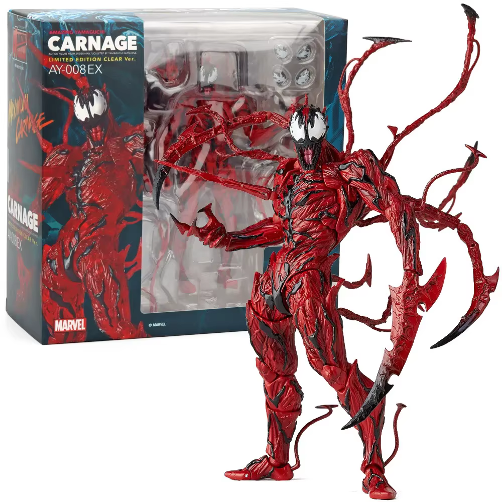 ML ATIONS-Figurine d'action en PVC pour enfants, Venom End, Carnage, Spider-Man, Super ForeFiguras, 