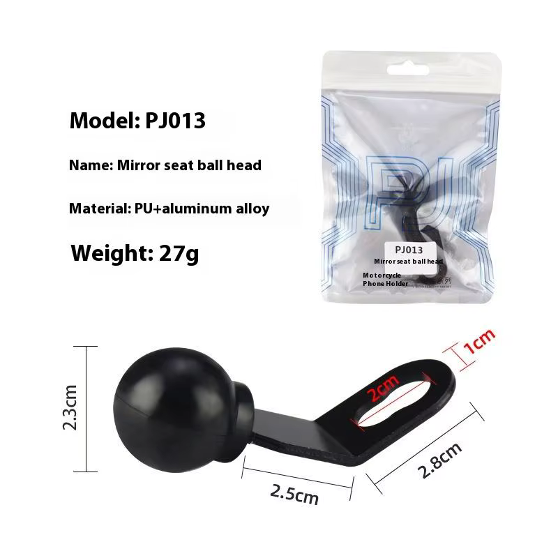 Kit d'accessoires de moto – Support de serrage à bille de 2,3 cm pour support de téléphone, support 