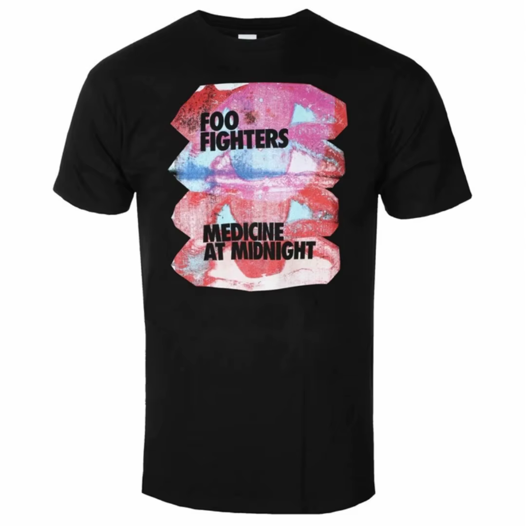 Foo Fighters - T-shirt en coton respirant avec imprimé inspiré des étoiles arquées, pour un usage qu