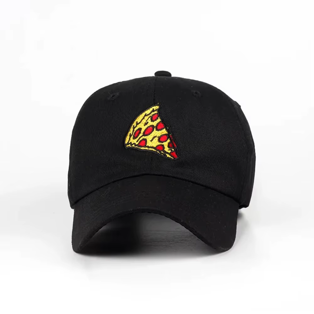 Nouvelle casquette de baseball brodée Pizza pour femmes, hommes, unisexe, taille réglable, style Dad