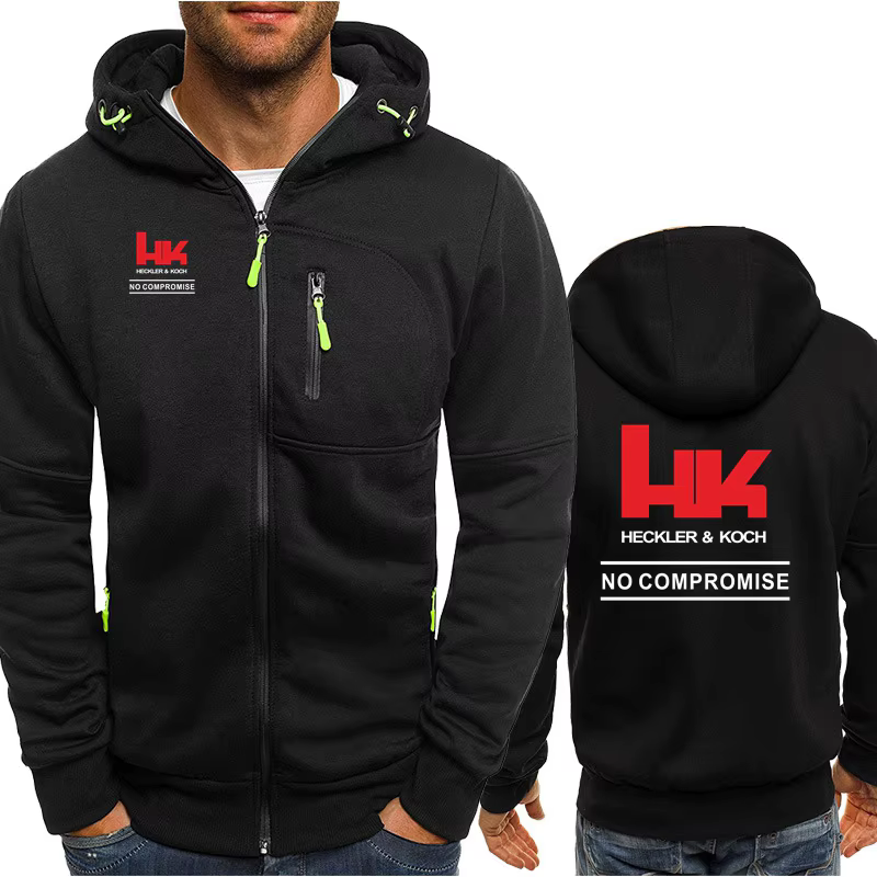 H & K Heckler Koch Logo vestes à capuche pour hommes tir en plein air HK MP5 G3 G36 USP pistolet Pun