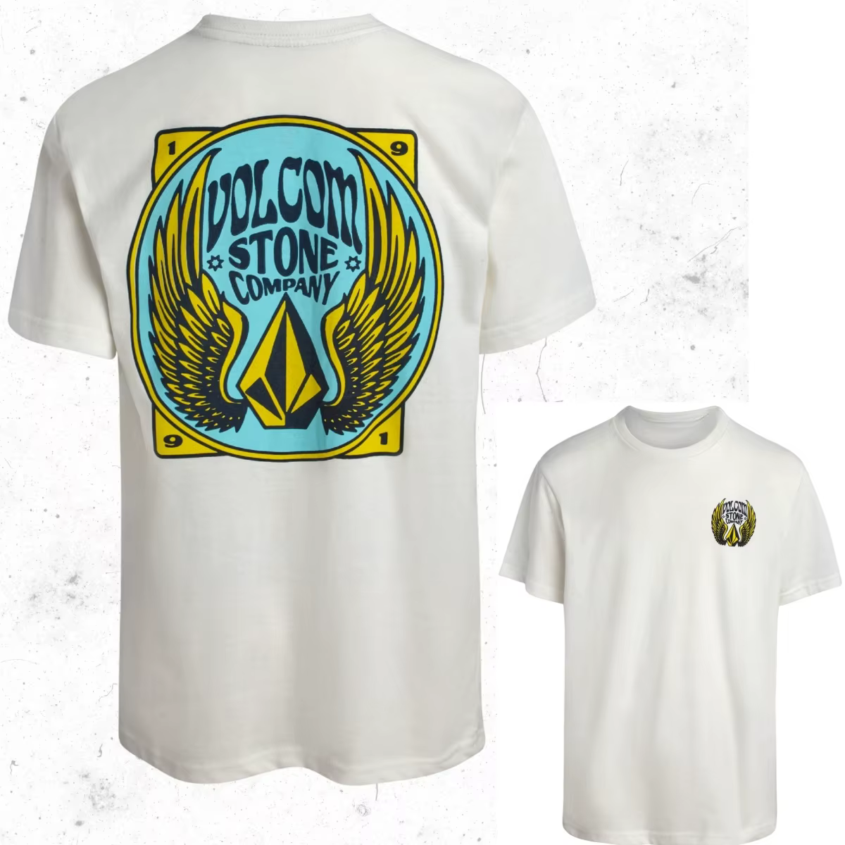 T-shirt Volcom en mélange de coton à manches courtes pour hommes et femmes, style unisexe de luxe ha