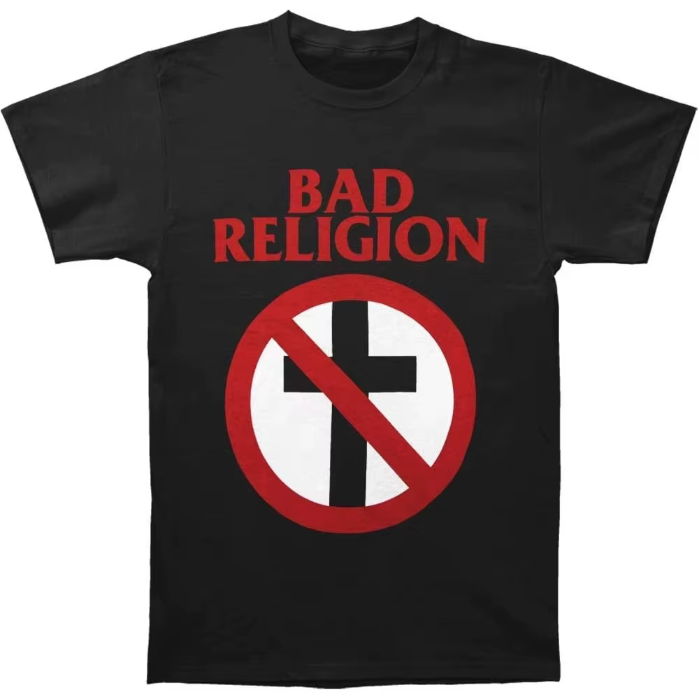 Bad Religion T-shirt classique pour homme noir Ropa Dehombre Vêtements pour homme Chemises Masculina