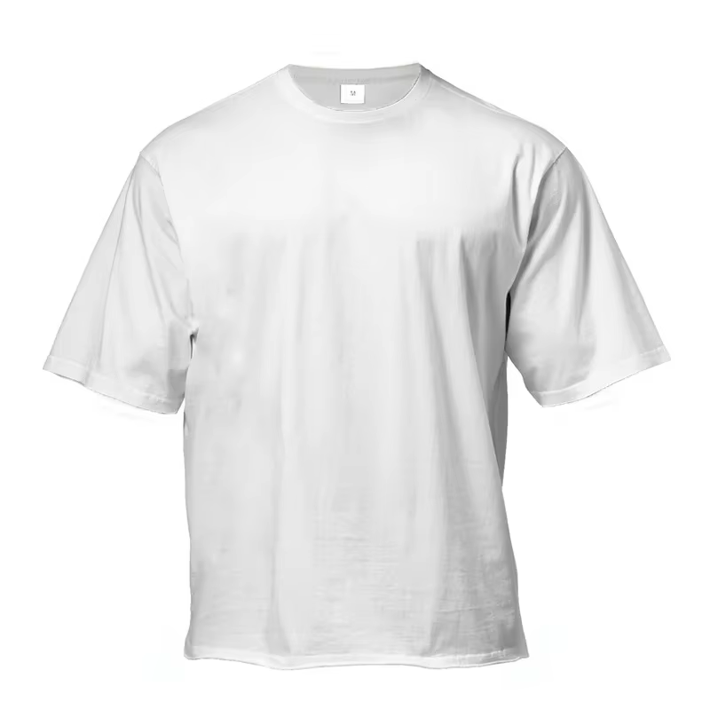 T-shirt à Manches Courtes en Coton pour Homme, Vêtement de Fitness, Gym, Musculation, dehors, Été