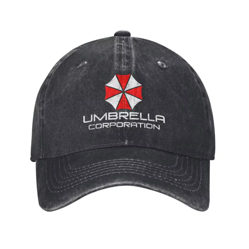 Casquette de baseball Umbrella Corporation pour hommes et femmes, casquette rétro en denim vieilli, 