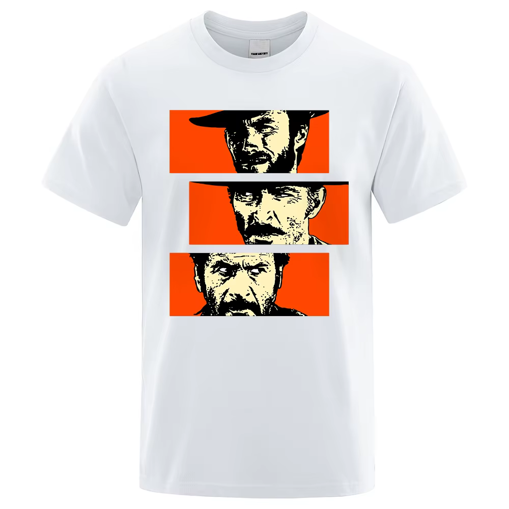 Le bon le mauvais et laid Blondie Angel Eyes Tuco Cowboy t-shirt hommes femmes Il buono brutto catht