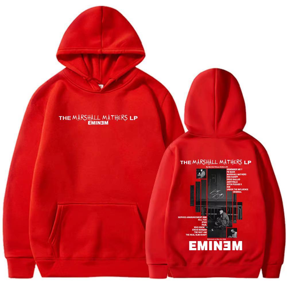 Rappeur Eminem 2000 Album graphique sweats à capuche hommes femmes vêtements Hip Hop mode surdimensi