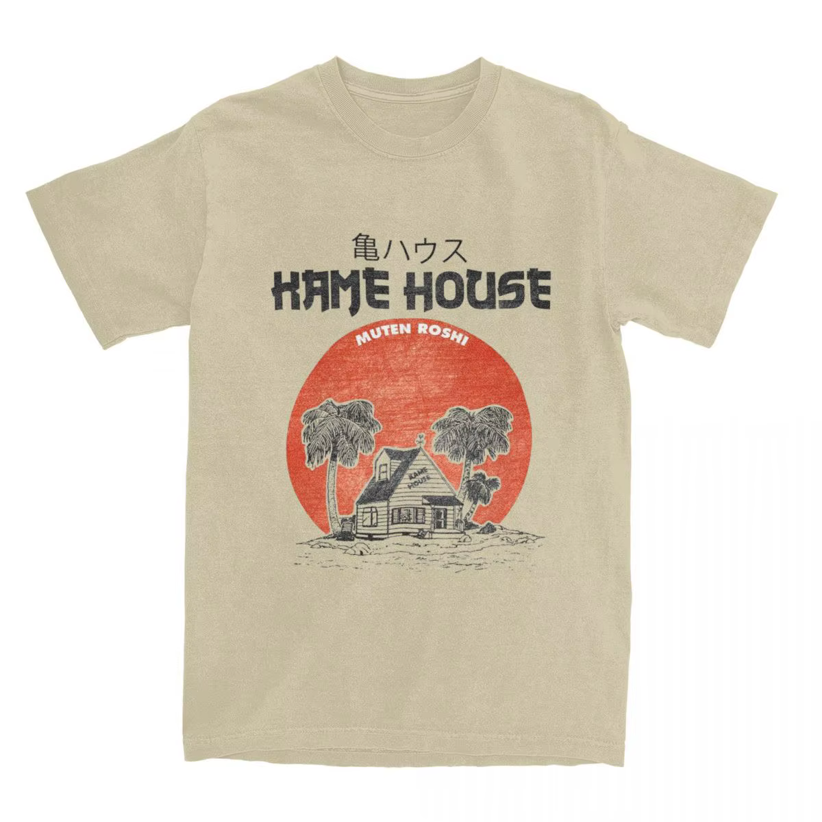 Hommes femmes DBZ Kame maison tortue île dessin animé t-shirt trucs fou pur été Animation t-shirt ha