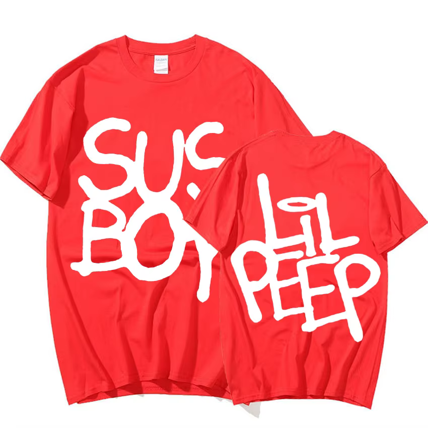 Lil Peep Sus Boy rose graphique T-Shirt hommes Cool Hip Hop rappeur T-Shirt hommes femmes coton à ma