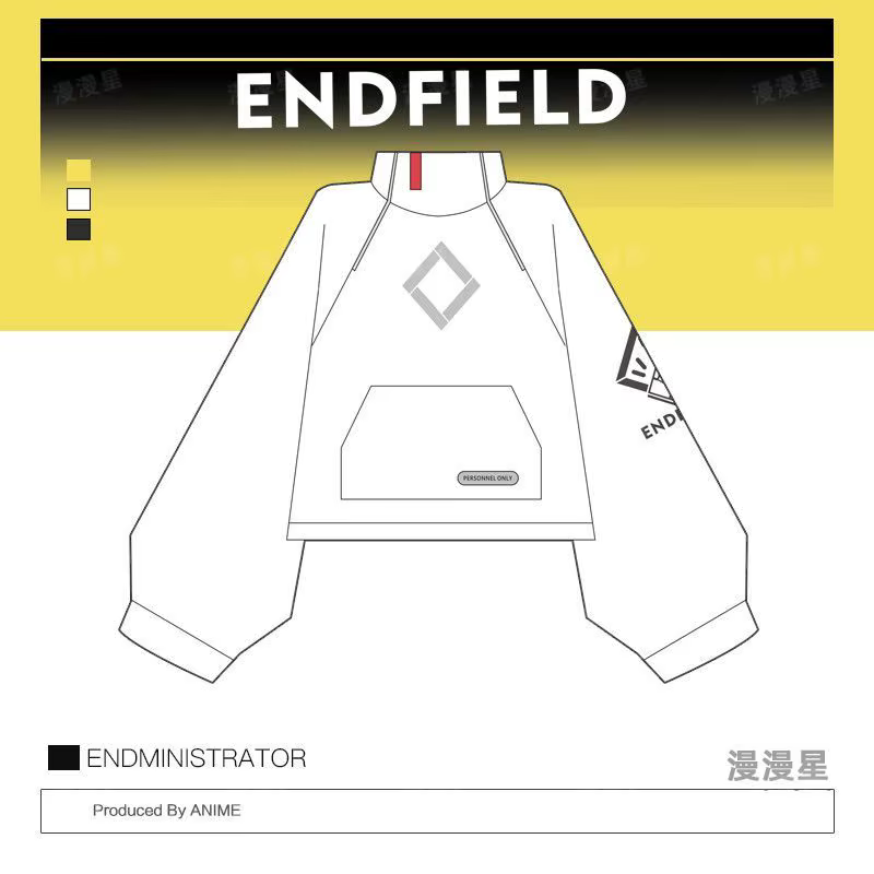 Arknights Endministrator 	 Vêtements d'anime, costume, coupe-vent, pull, jupe courte, accessoire de 