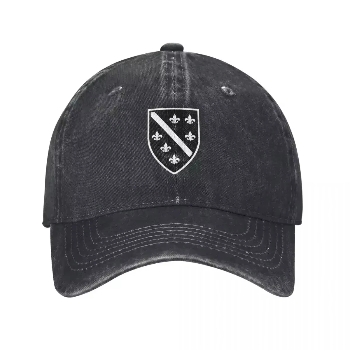 Casquette de Baseball pour hommes et femmes, chapeau de noël, avec écusson originale, noir et blanc,
