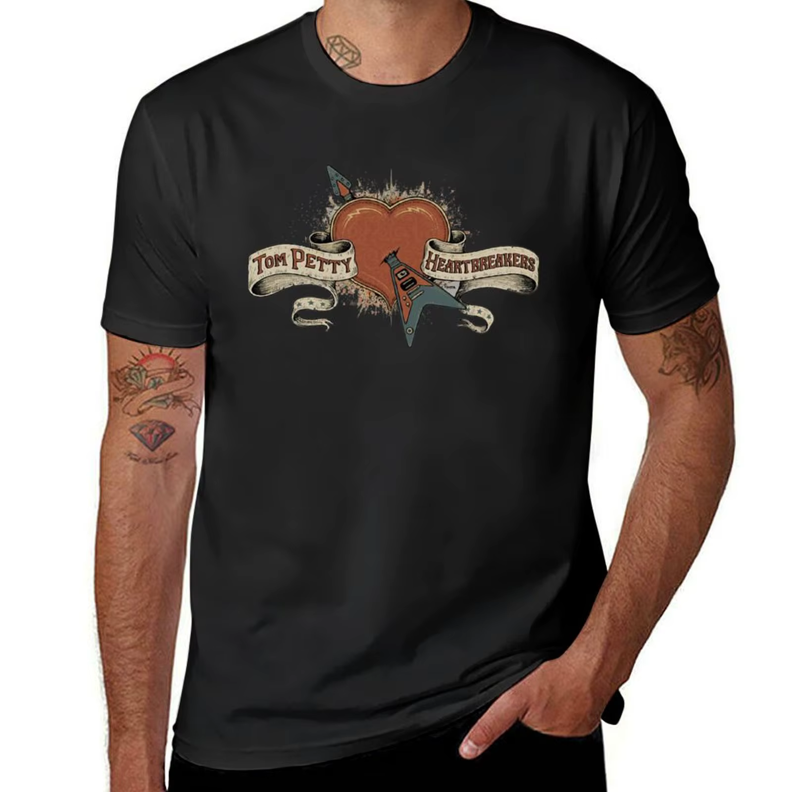 T-shirt Tom Petty Heartbreakers pour les fans de sport, vêtements d'anime, vêtements esthétiques, t-