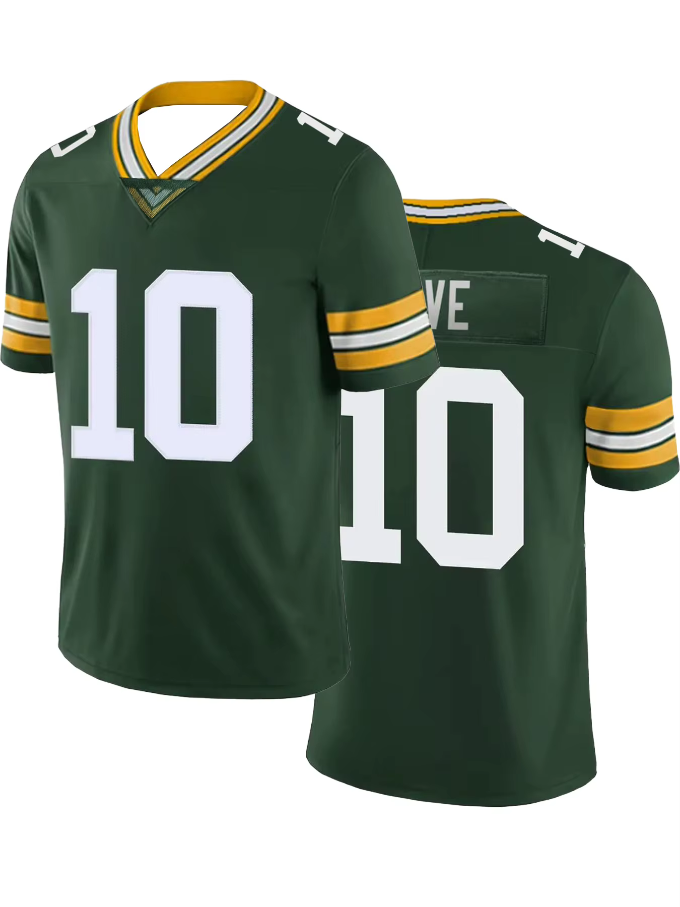 Uniforme de vêtements d'entraînement de maillot de football américain # 10 maillot d'extérieur pour 