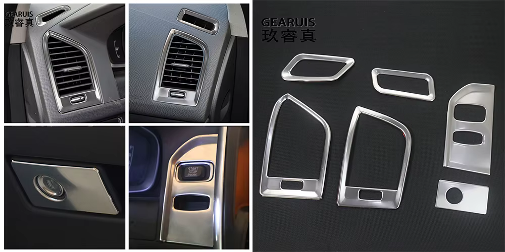 Pour Volvo XC60 2009-2017 accessoires d'intérieur automobile Console centrale AC tableau de bord sor