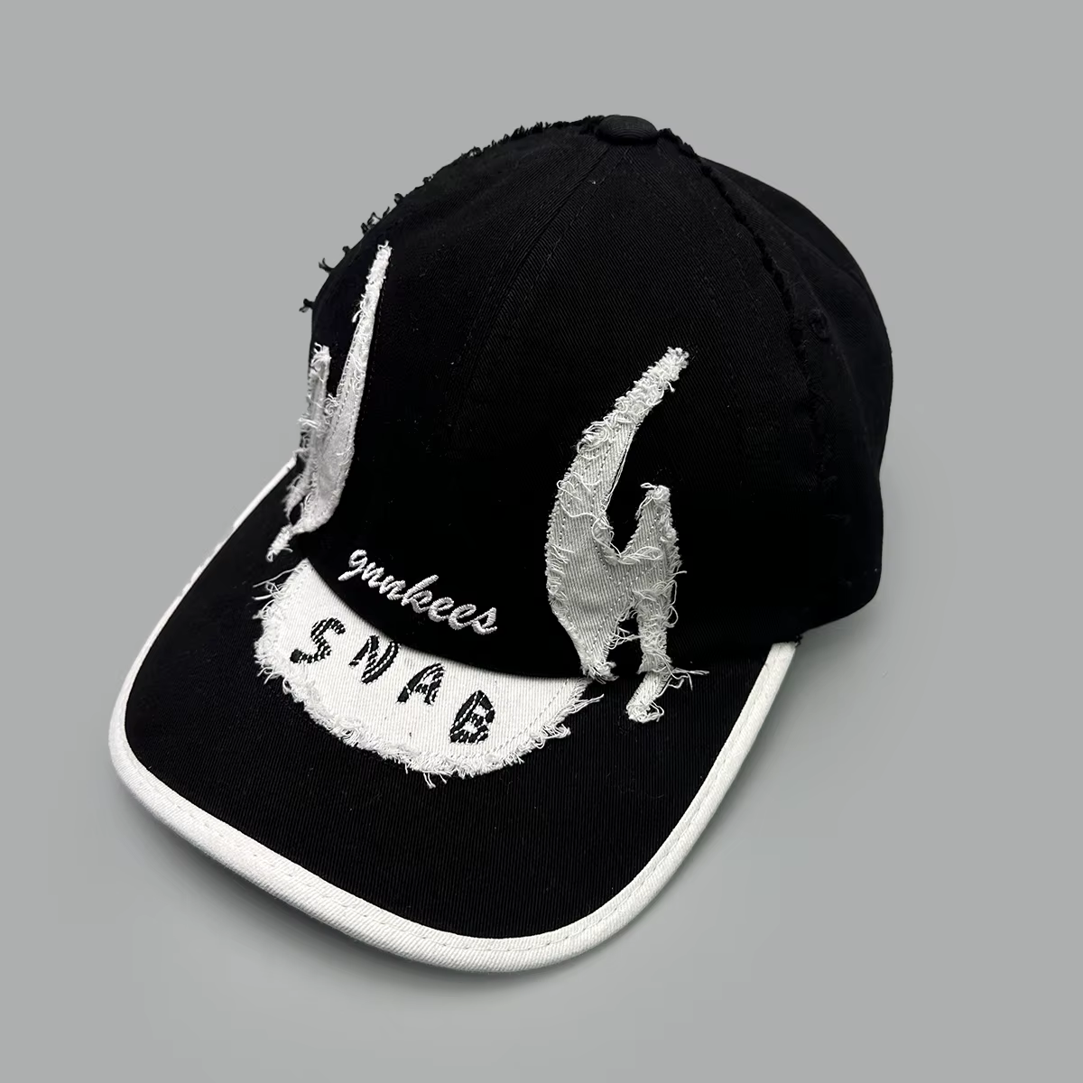 Nouvelles casquettes de baseball Niche Flame à double visière avec lettres brodées, unisexe, protect