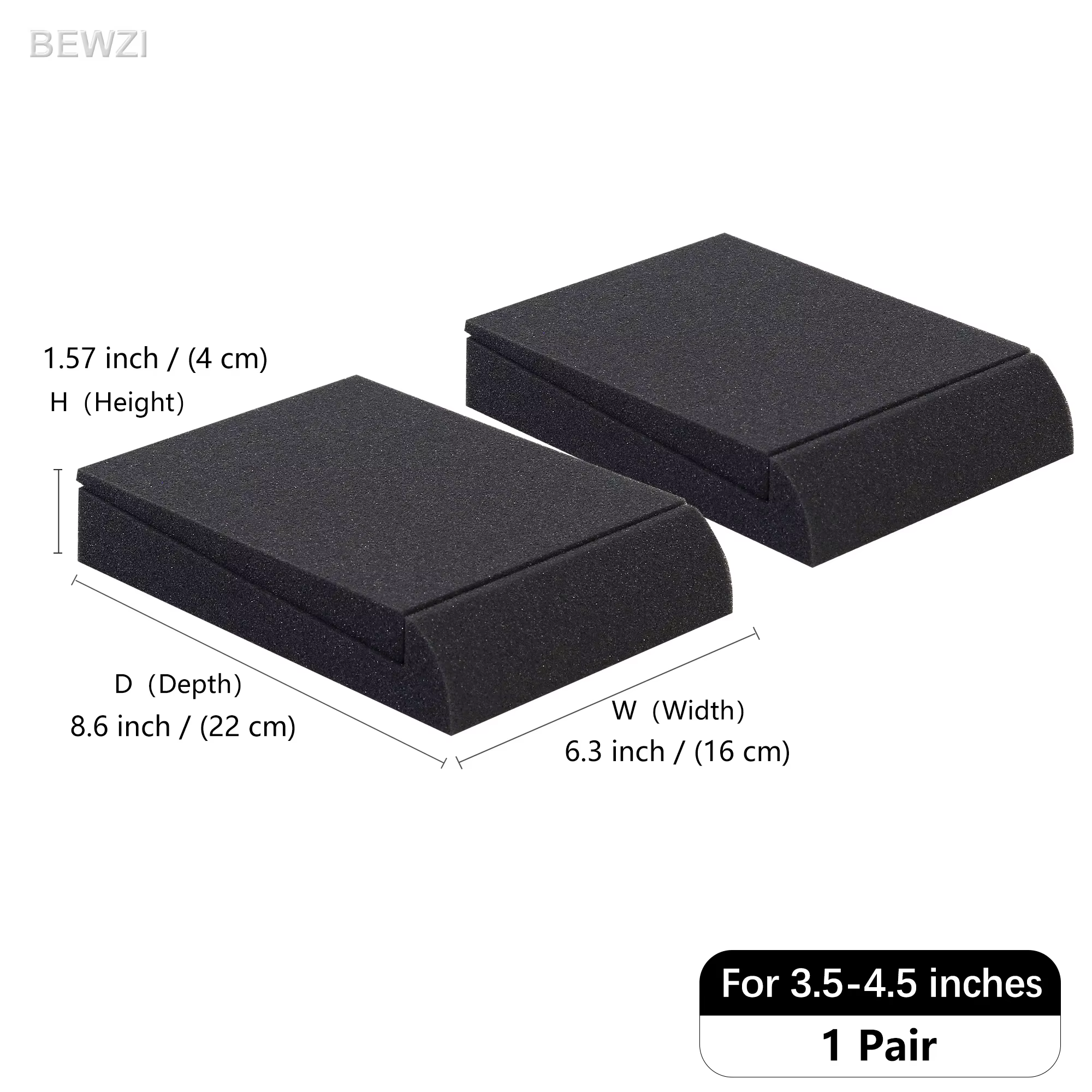 Coussinets de Base pour haut-parleur, Super Anti-vibration, moniteur de Studio, Audio, éponge haute 