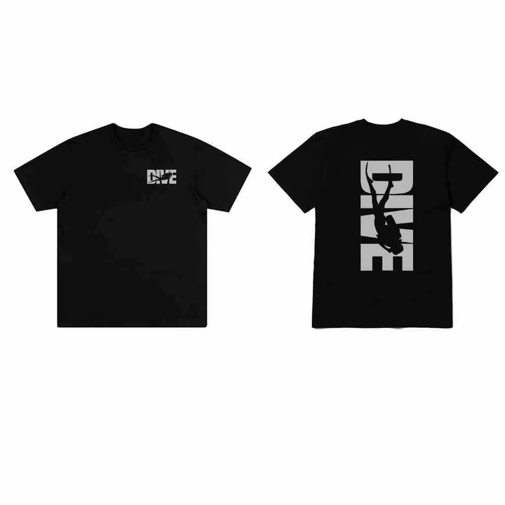 Culture de plongée en plein air T-shirt décontracté pour hommes et femmes, haut en pur coton à col r
