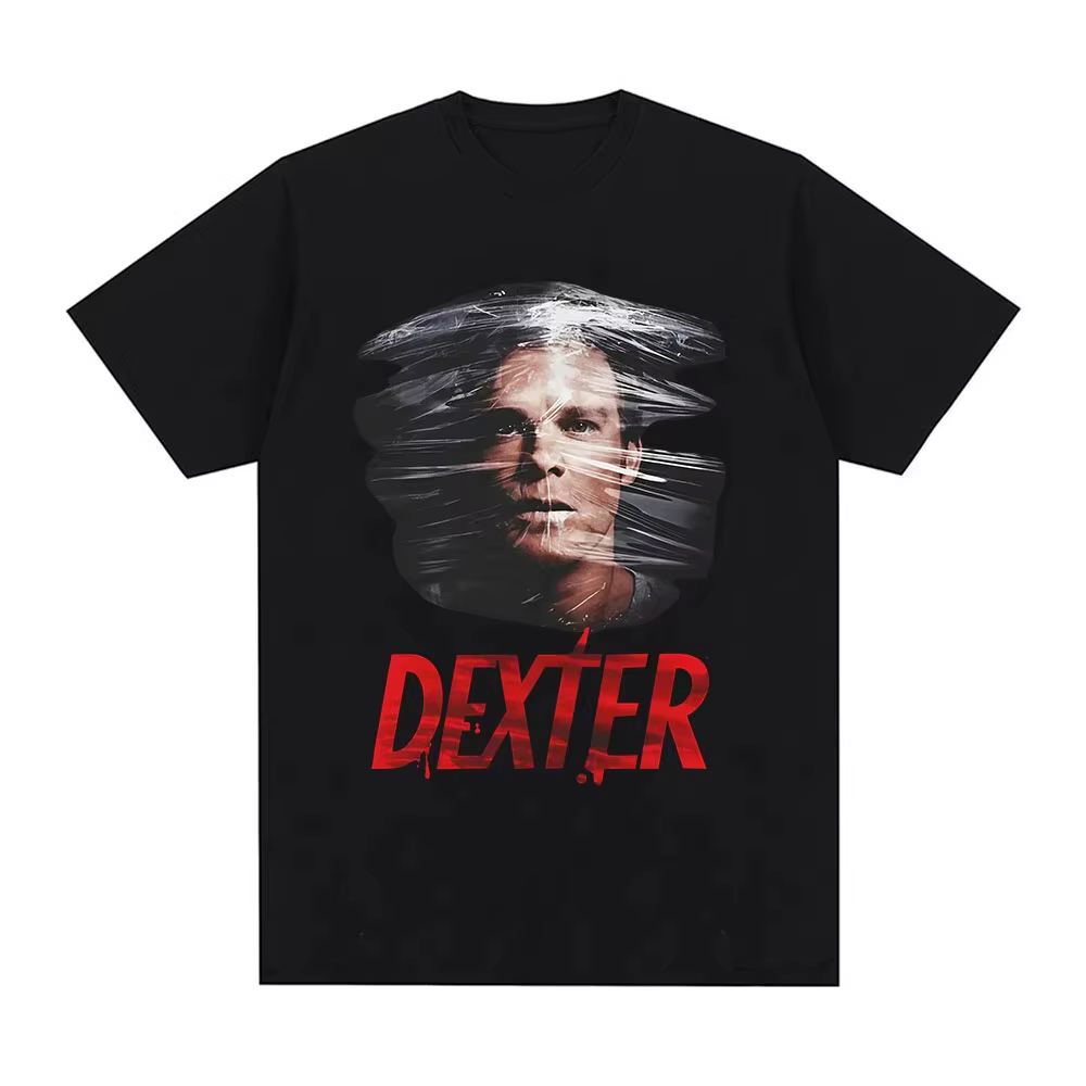 T-shirts graphiques vintage Dexter Morgan, série télévisée, vêtements pour hommes et femmes, coton, 