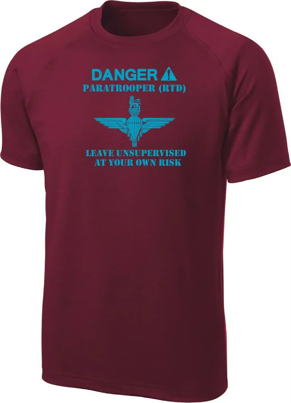 T-Shirt à Manches Courtes du Régiment de Parachute pour Homme, Parachutiste Rtd de l'Armée Britanniq