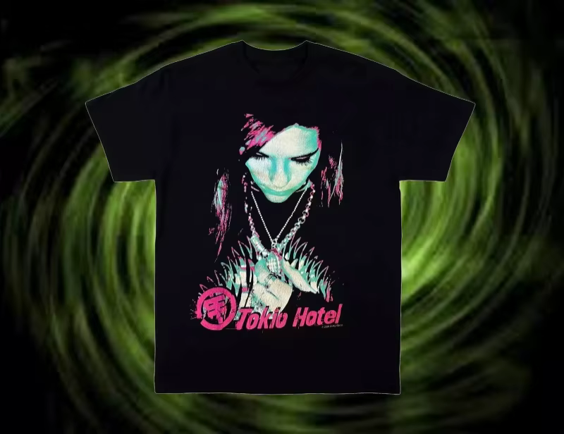 T-shirt de groupe d'hôtel T-shirt Gifl pour Fan taille S-4XL été style américain Y2K imprimé coton T