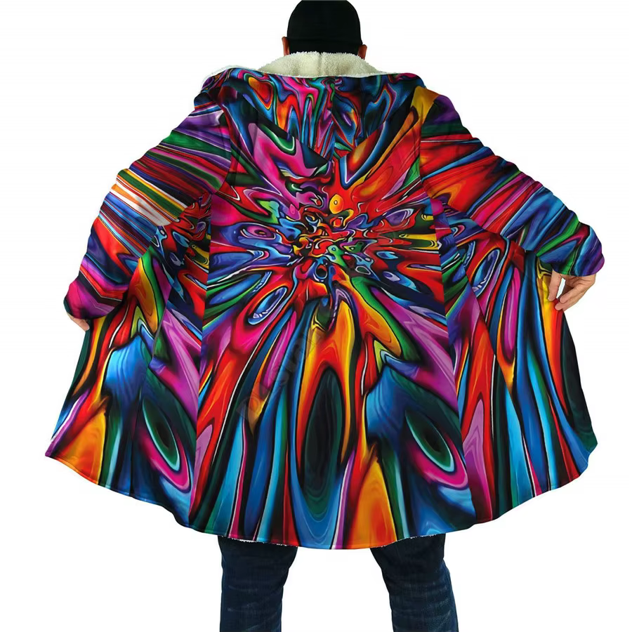 Sweat à capuche imprimé 3D Hiphelicopter Everak pour hommes et femmes