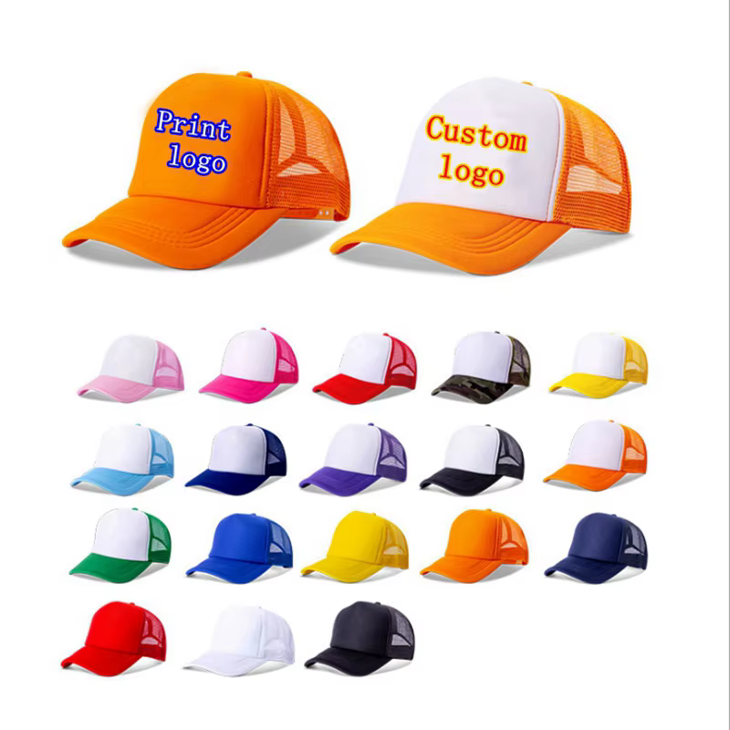 Casquette de camionneur avec épissure publicitaire pour hommes