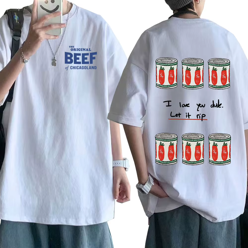 L'ours série TV l'origine boeuf de Chicagoland T-shirt Harajuku hommes femmes vêtements mode décontracté coton surdimensionné t-shirts