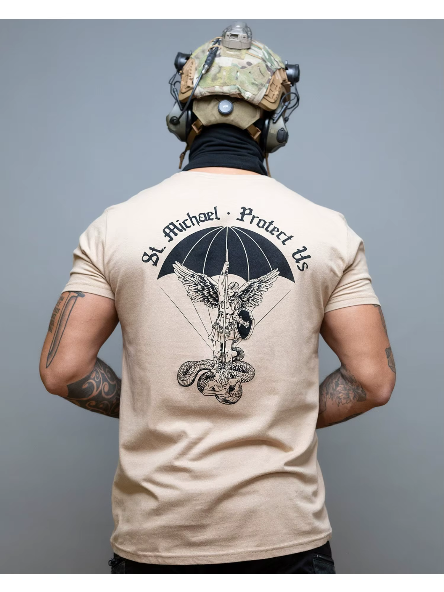 T-shirt imprimé Angel Warrior pour hommes