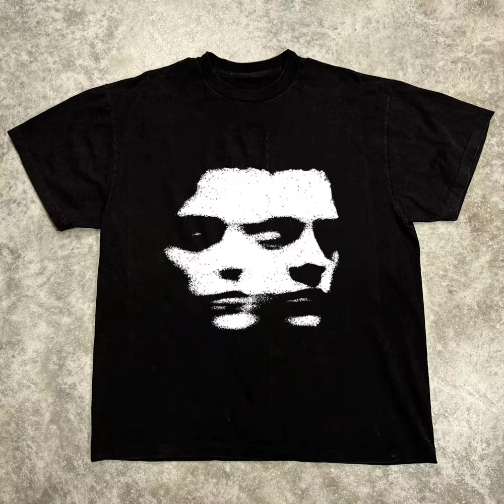 T-shirt surdimensionné avec lettres graphiques Harajuku Y2k pour hommes et femmes