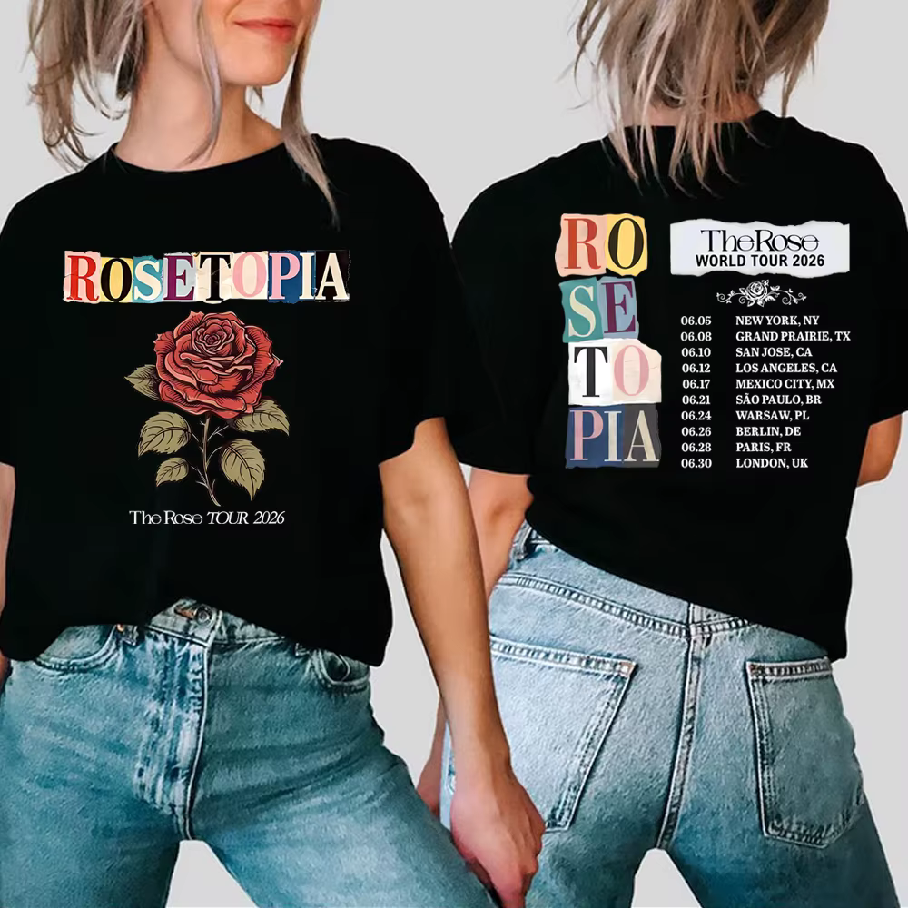 T-shirt K-pop The Rose avec impression double face