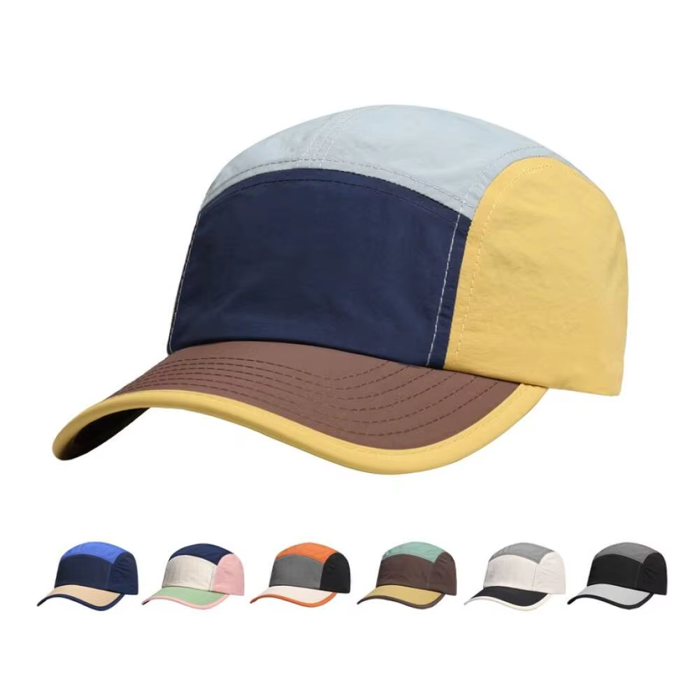 Casquette de baseball à 5 panneaux pour hommes et femmes