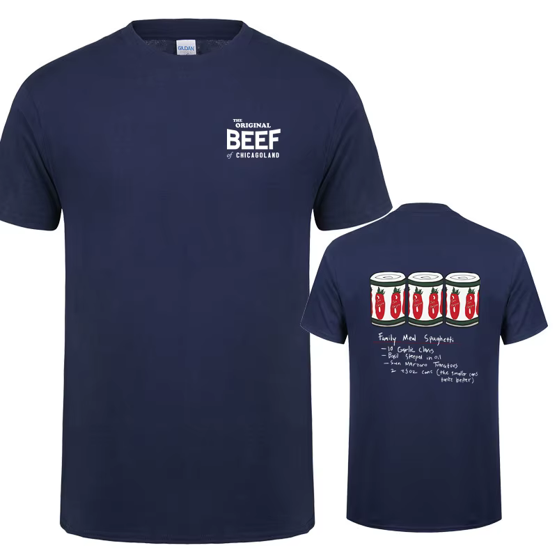 The Bear TV Show The Original Beef of Chicagoland T Shirt Men Casual Tee Tshirts Summer Short Sleeve Cotton Man Y-LH-183