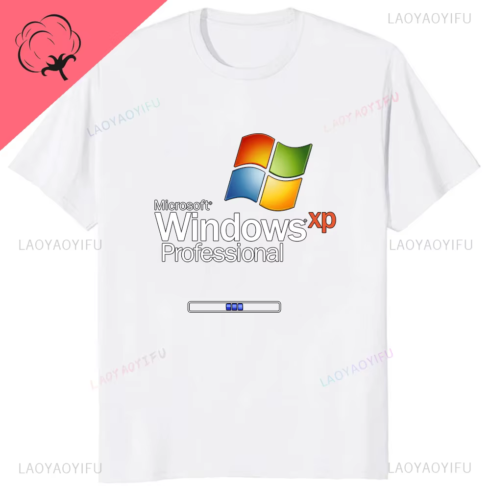 T-shirt imprimé avec logo Windows XP Professional