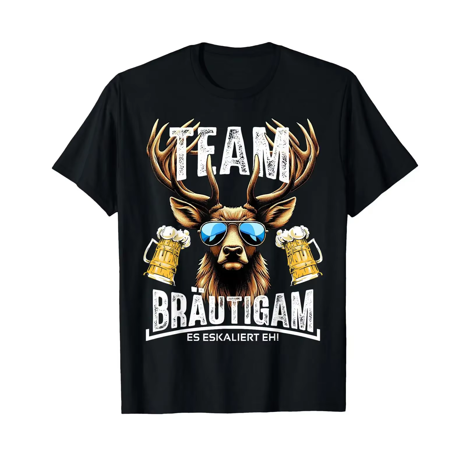 T-shirt pour homme Poltern JGA noir S vintage délavé et extensible pour usage quotidien