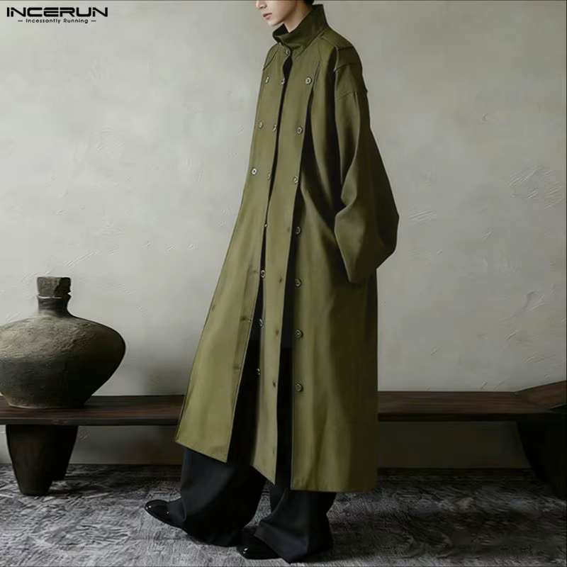 Chemise longue pour homme INCERUN