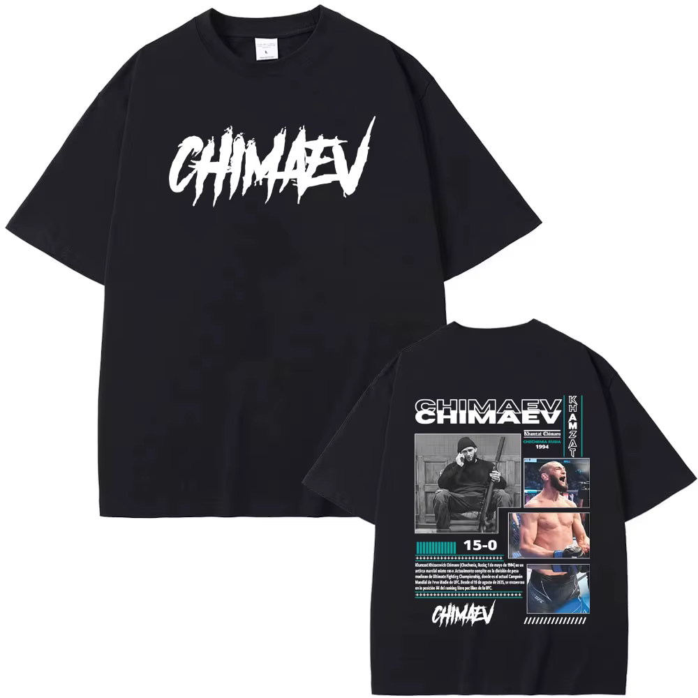 Khamzat Chimaev couverture graphique T-shirts hommes femmes mode d'été Hip Hop tendance