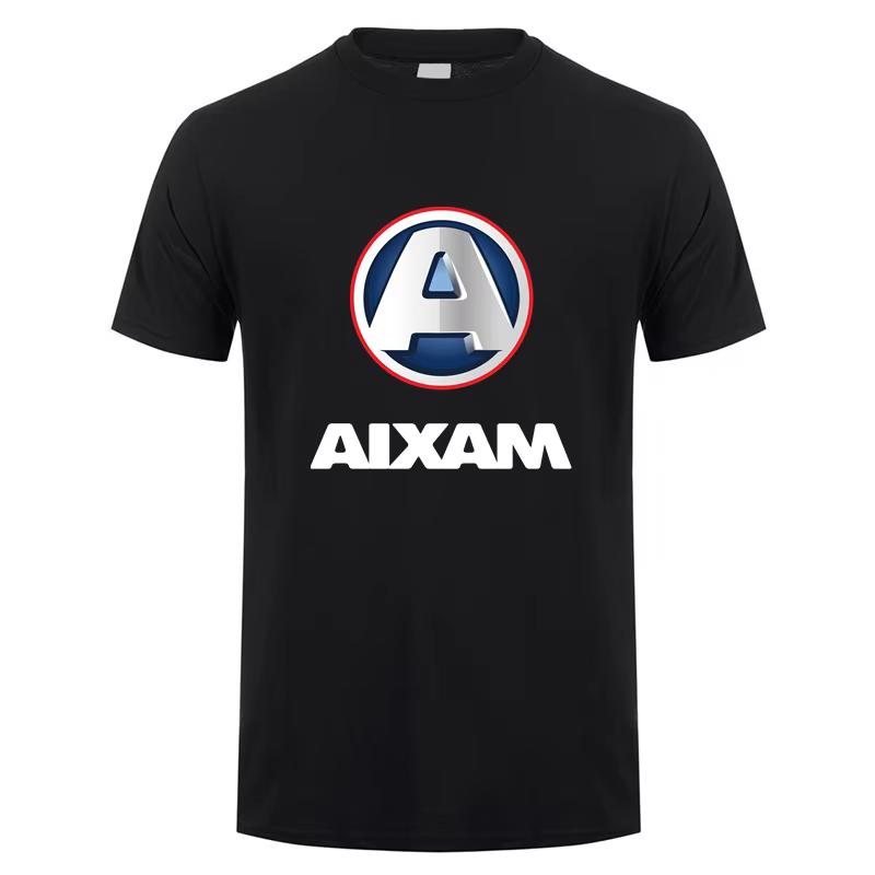 Aixam t-shirt été hommes à manches courtes T-shirts haut Cool Streetwear homme coton