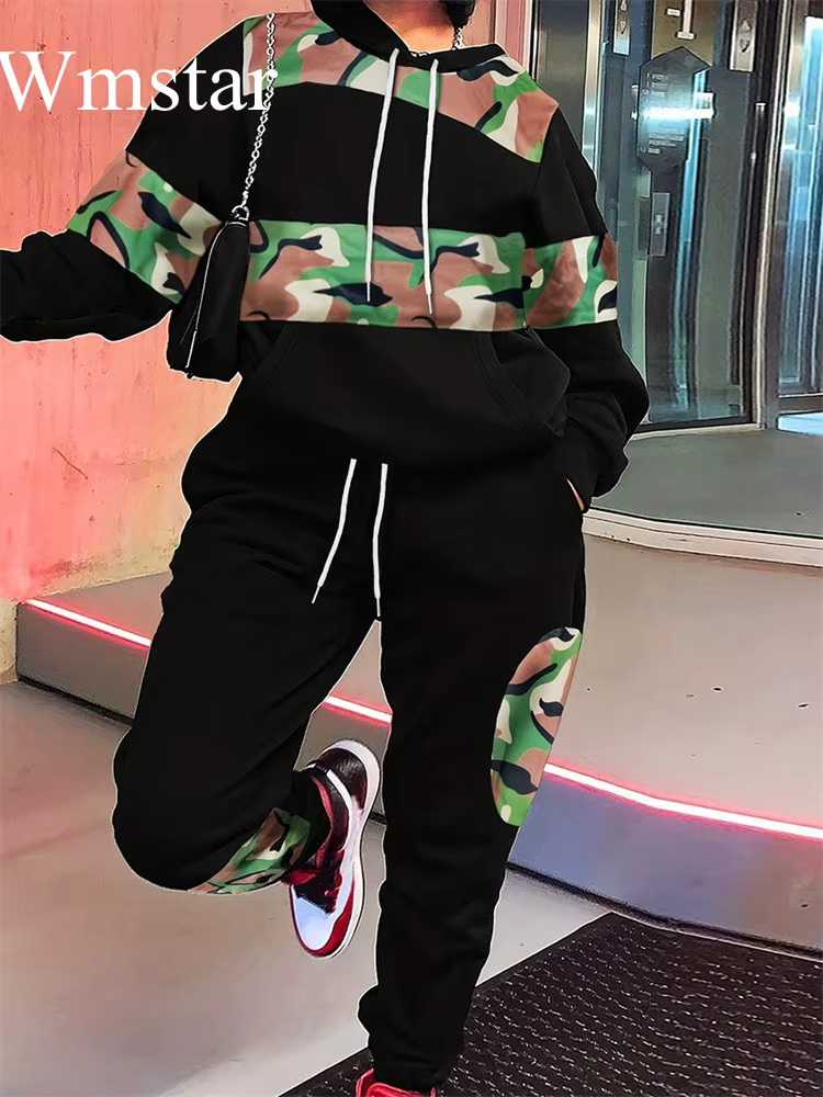 Wmstar-Ensemble de sport 2 pièces pour femme