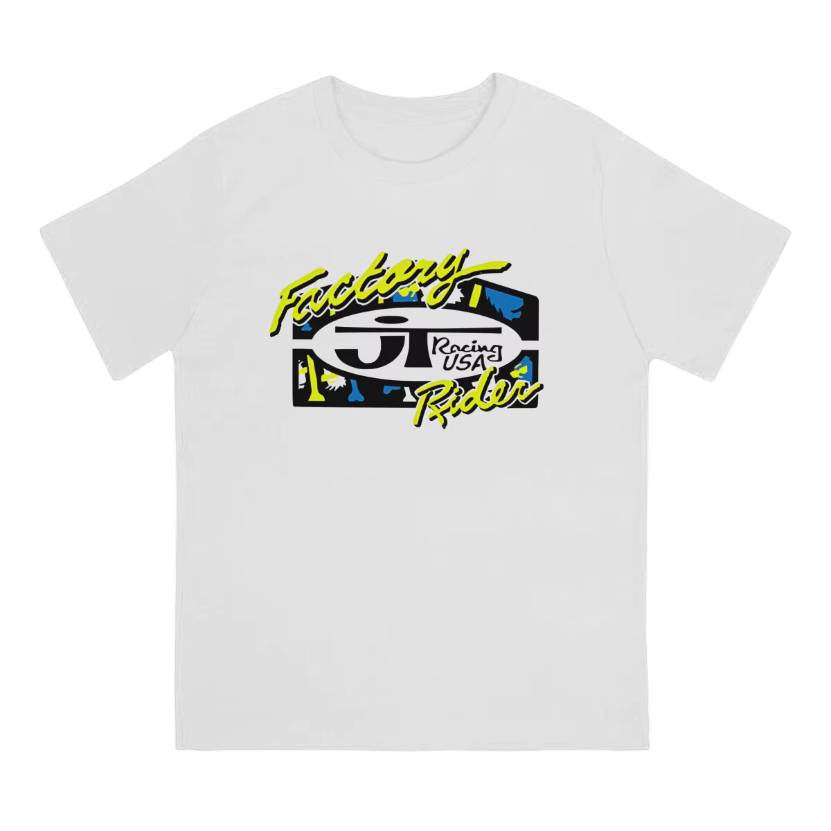 T-Shirt à Manches Courtes et Col Rond pour Homme