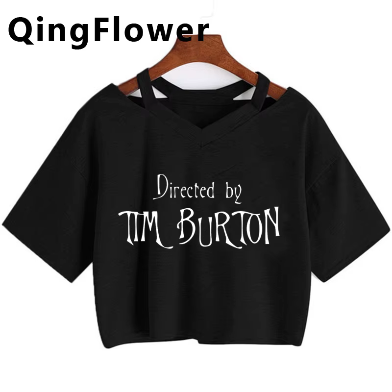 Tim Burton t-shirt femmes japonais été streetwear t-shirts femme graphique bande dessinée vêtements