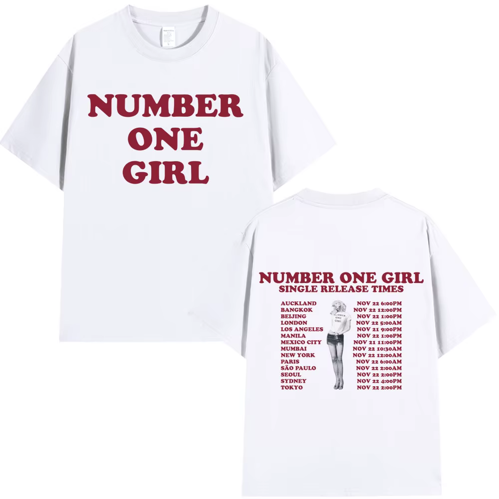 Rosé numéro un fille T-shirt hommes femmes vêtements Harajuku