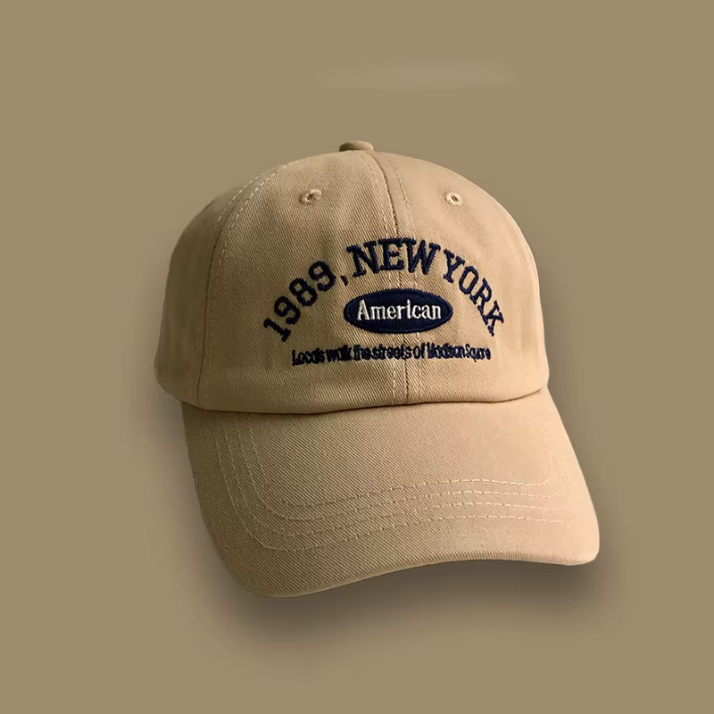 Coréen Rétro Baseball Chapeau Femmes Automne Hiver Polyvalent Ins Rue Lettre Brodé Casquettes D'été Couple Hommes