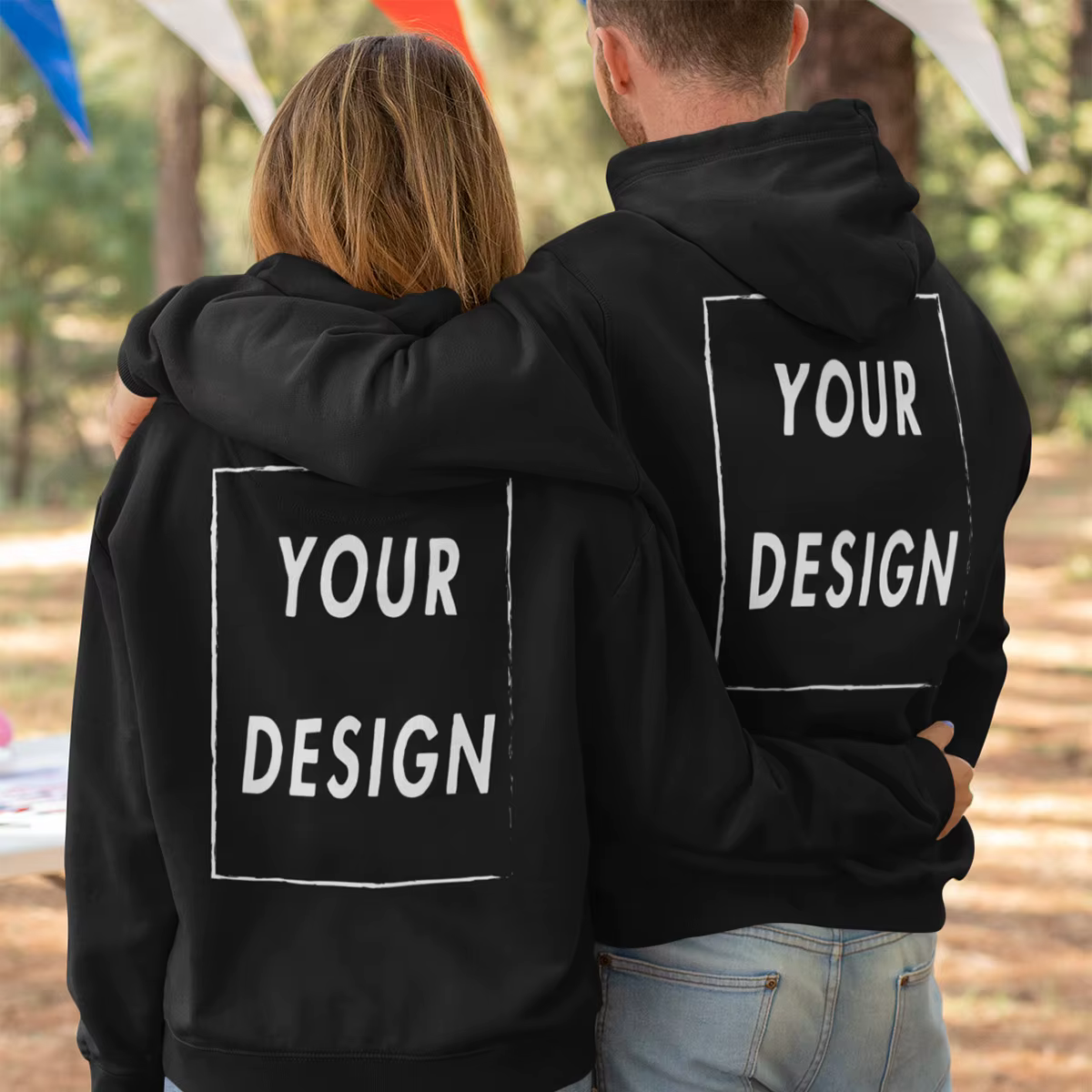 Sweat à capuche personnalisé à manches longues pour hommes et femmes