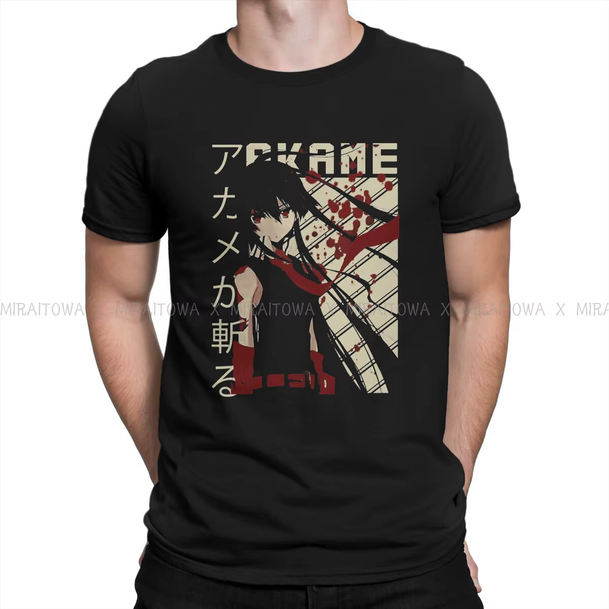 T-shirt graphique Akame GA Kill Main Rick pour hommes