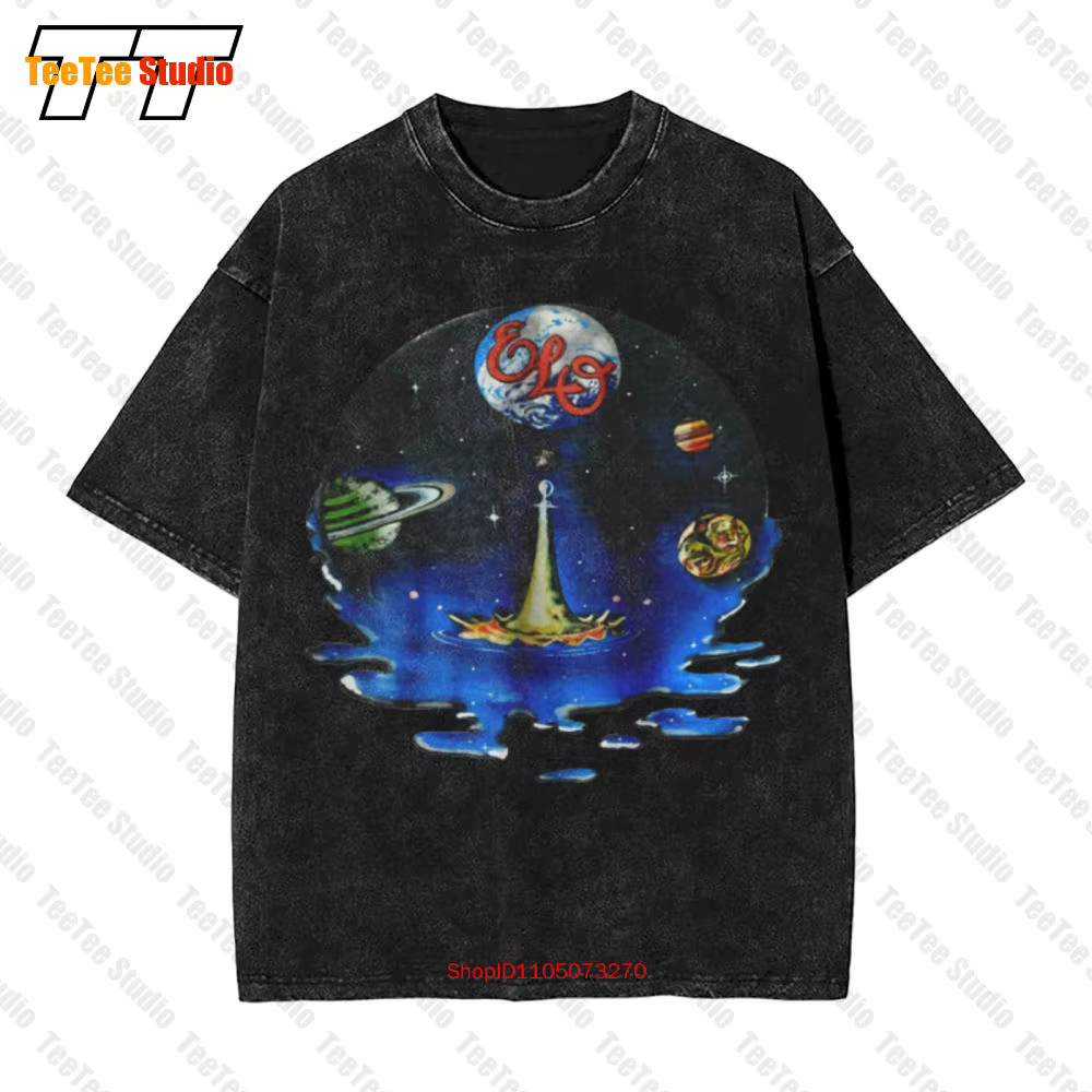 Elo 1981 Time Tour orchestre lumineuse électrique Hip Hop vêtements pour hommes T-Shirt EENK