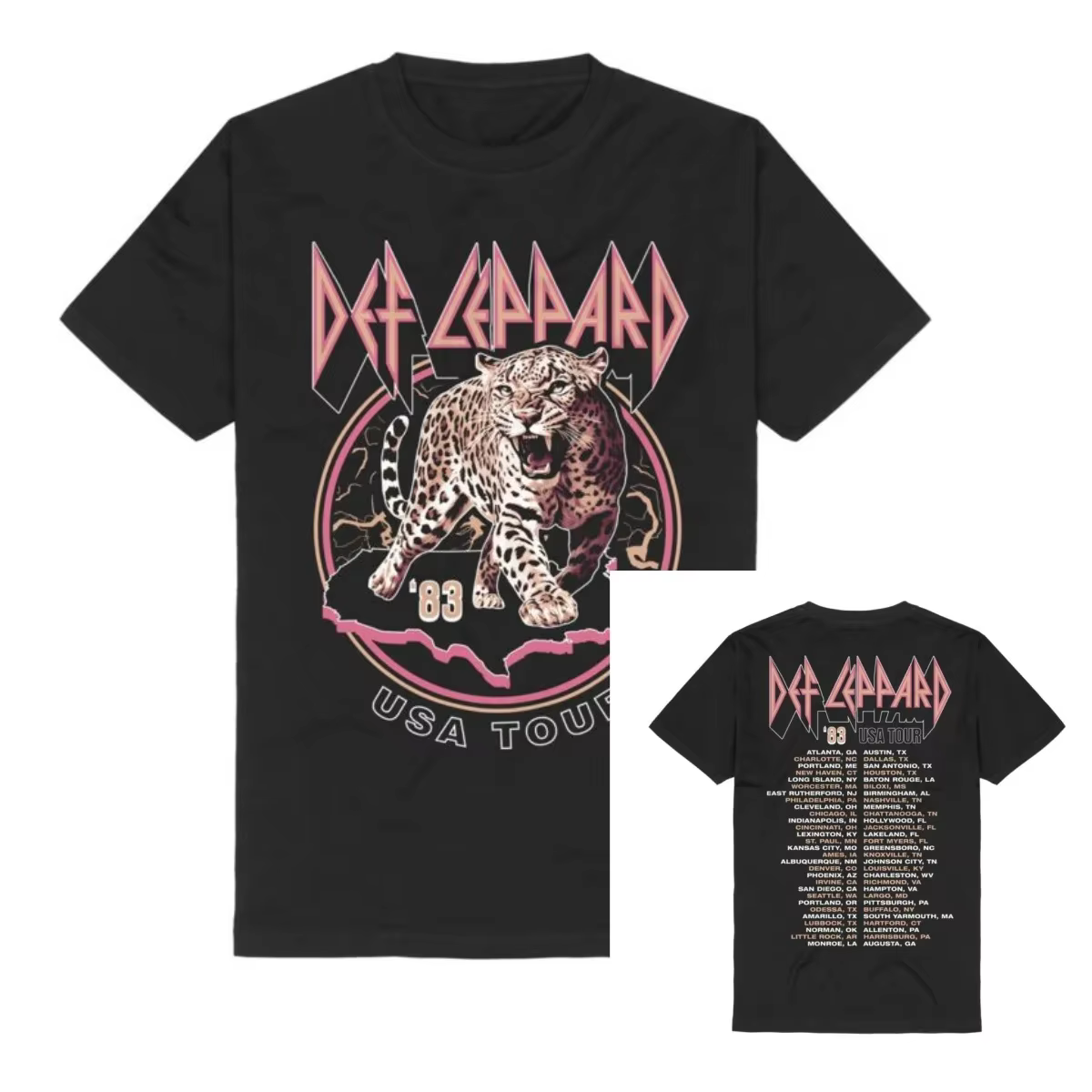 Adrenalize Leopard Def Leppard T-Shirt pour hommes et femmes
