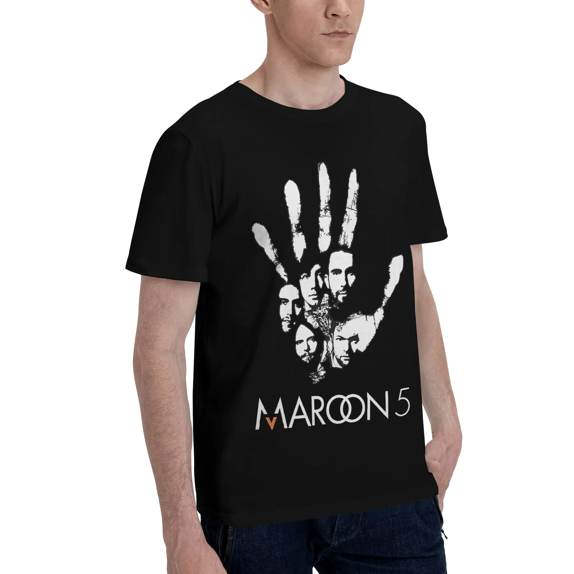 Sugar Novelty Graphic T-shirt 100% coton en coton marron 5 pour hommes