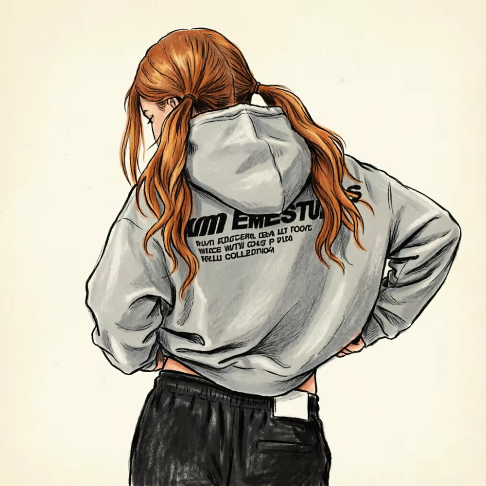 EME Street styl Hoodie Fashion Hip Hop Sweat-shirt ample en coton de qualité pour hommes/femmes