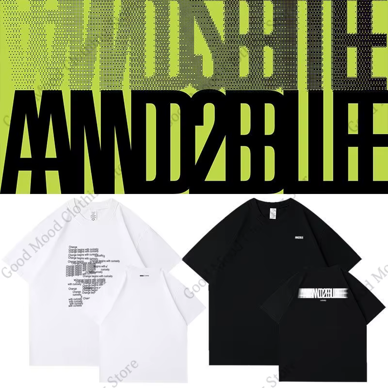 T-shirt AND2BLE Streetwear tendance avec imprimé lettres