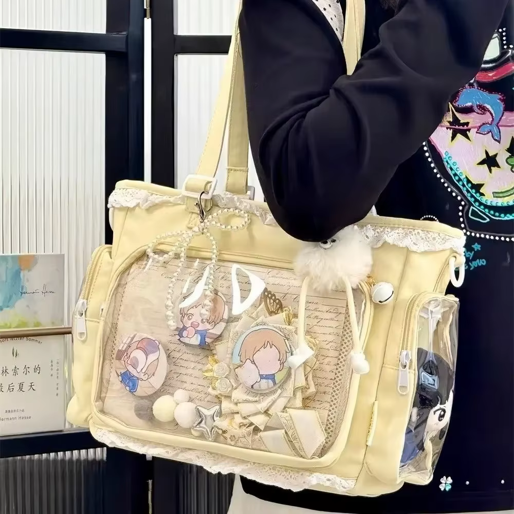Ballet filles grande capacité Kawaii Itabag japonais Transparent JK épaule sacs à bandoulière cadeau pour amis